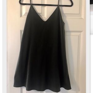 OLIVE GREEN MINI DRESS